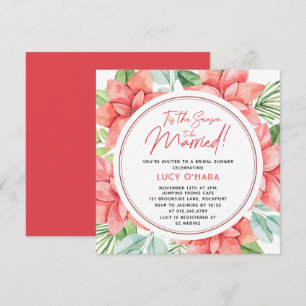 Tis the Season to be Married Bridal Shower Invitation