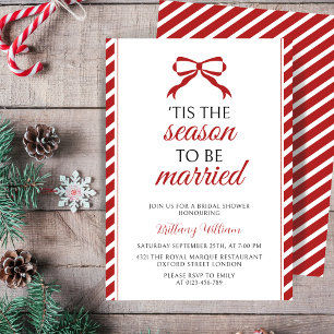 'Tis the Season to Be Married Bridal Shower Invitation