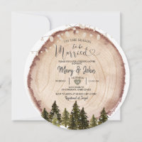 'Tis the season to be married Rustic Wood