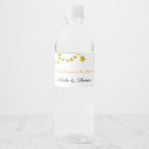'Tis the Season to be Married, Wedding Water Bottle Label