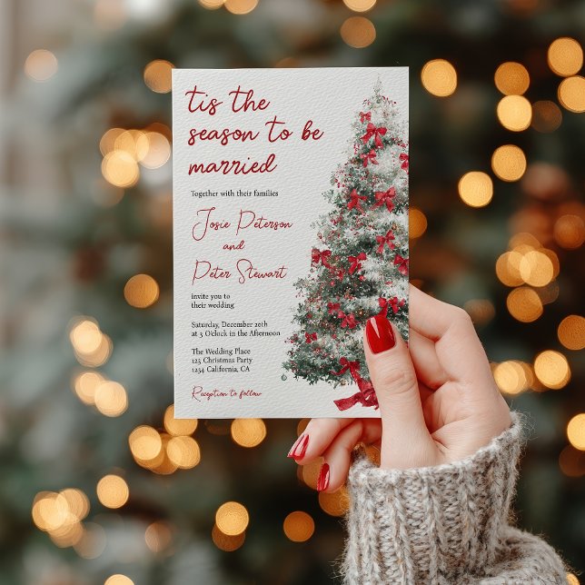 Tis The Season to Be Married Winter Bridal Shower Invitation (Tis The Season to Be Married Winter Bridal Shower Invitation)