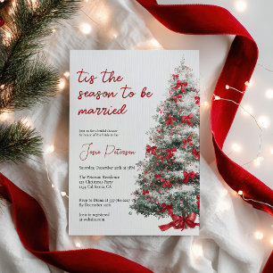 Tis The Season to Be Married Winter Bridal Shower Invitation