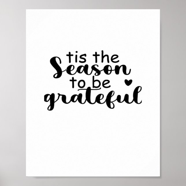 Tis The Season To Be Quote Poster (Front)