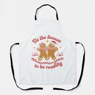 Tis The Season To Be Reading Christmas School Apron
