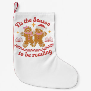 Tis The Season To Be Reading Christmas School Small Christmas Stocking
