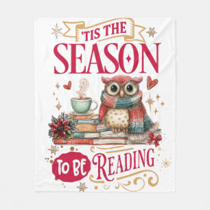 'Tis The Season to Be Reading Fleece Blanket