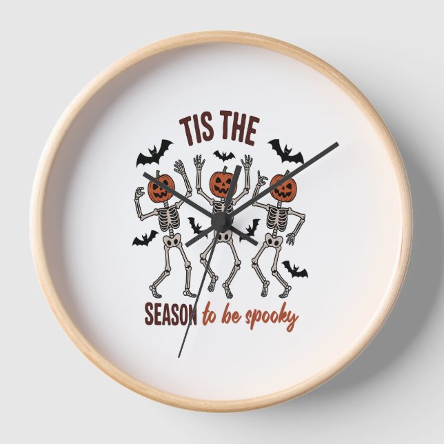Tis the Season to Be Spooky Clock (Front)