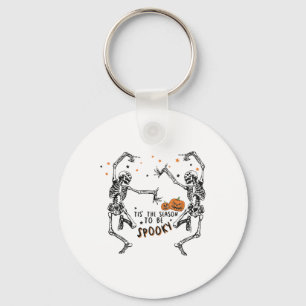 Tis The Season To Be Spooky Fall Halloween Dancing Key Ring