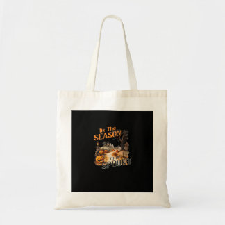 Tis The Season To Be Spooky Fall Halloween Retro C Tote Bag