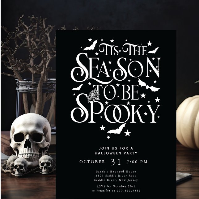 Tis The Season To Be Spooky Halloween Invitation (Creator Uploaded)