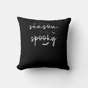 Tis The Season To Be Spooky Halloween Retro Classi Cushion