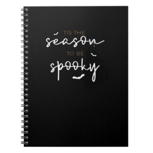Tis The Season To Be Spooky Halloween Retro Classi Notebook