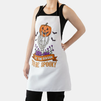 Tis The Season To Be Spooky Skeleton Hand Hallowee Apron