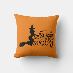 Tis The Season To Be Spooky Witch Cushion