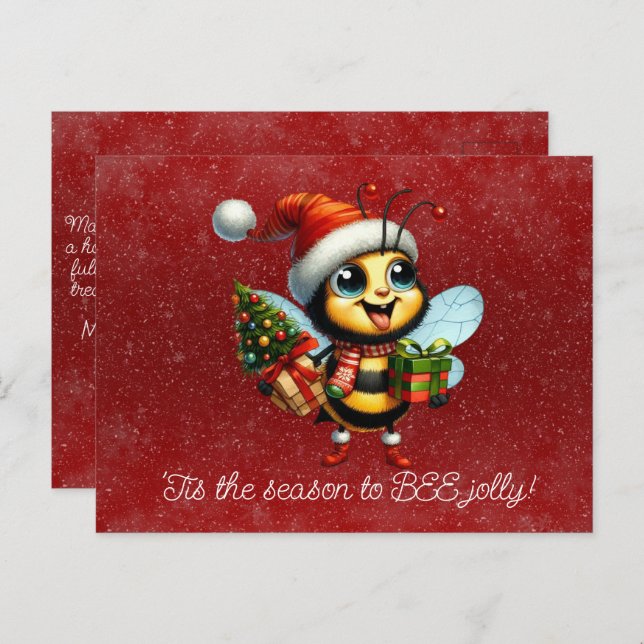 'Tis the Season to BEE Jolly Postcard (Front/Back)