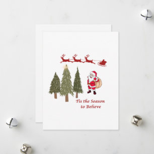 Tis the Season to Believe on a Holiday Card
