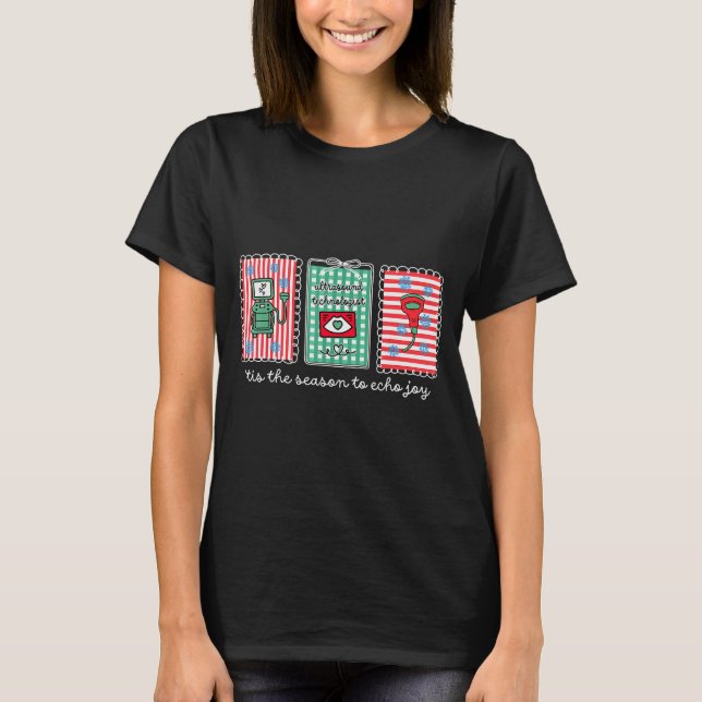 Tis The Season To Echo Joy Christmas Stamp Ultraso T-Shirt (Front)