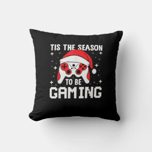 Tis The Season To Gaming Christmas Gamer Heartbeat Cushion