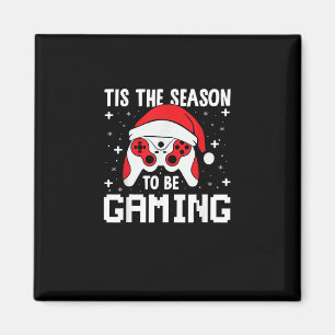 Tis The Season To Gaming Christmas Gamer Heartbeat Magnet