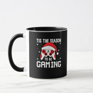 Tis The Season To Gaming Christmas Gamer Heartbeat Mug