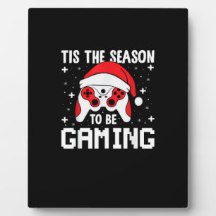 Tis The Season To Gaming Christmas Gamer Heartbeat Plaque