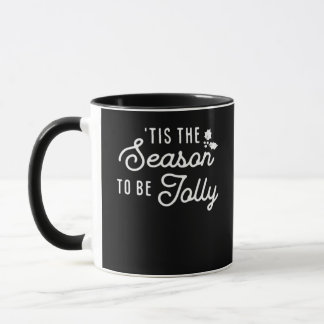 Tis The Season To Jolly Retro Style Mug