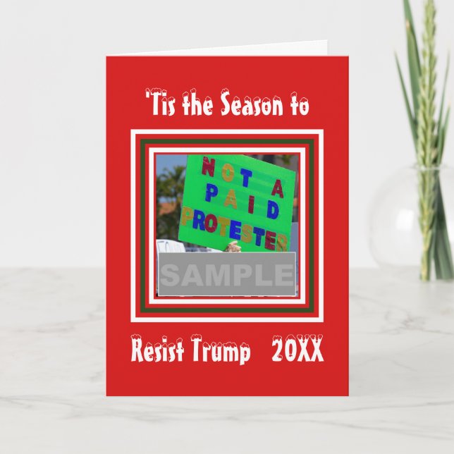 Tis The Season to Resist Trump Photo Template (Front)
