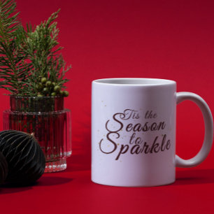 Tis the Season to Sparkle, Christmas elegance, Coffee Mug