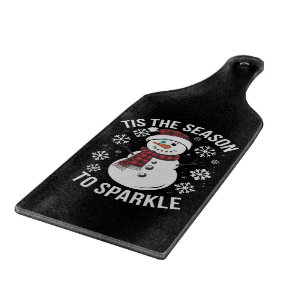 Tis The Season To Sparkle Christmas Holiday Gift Cutting Board