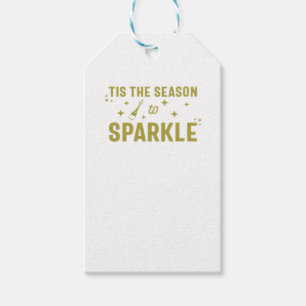 Tis The Season To Sparkle - Funny Sparkling Wine H Gift Tags
