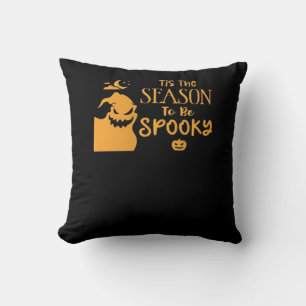 Tis The Season To Spooky Halloween Sarcastic Funny Cushion