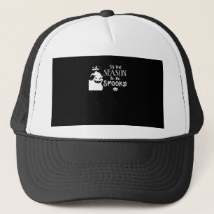 Tis The Season To Spooky Halloween Sarcastic Funny Trucker Hat