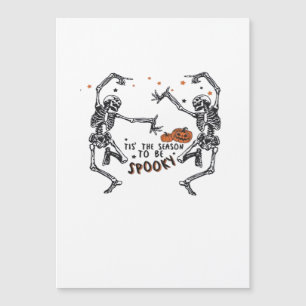 Tis The Season To Spooky Halloween Skeleton Retro 