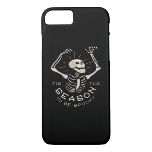 Tis The Season To Spooky Halloween Skeleton Vintag iPhone 8/7 Case