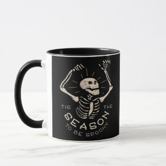 Tis The Season To Spooky Halloween Skeleton Vintag Mug