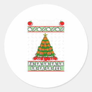Tis The Season To Vegan Christmas Pajama X-Mas Veg Classic Round Sticker