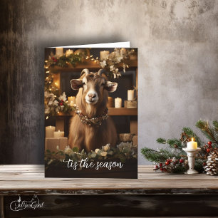 'tis the Season Toggenburg Goat Card