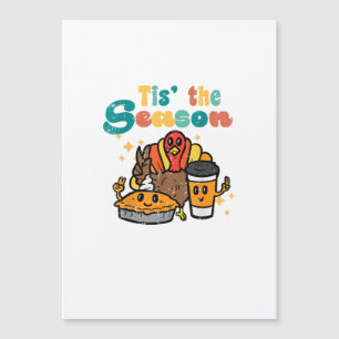 Tis The Season Turkey Coffee Retro Thanksgiving Fa