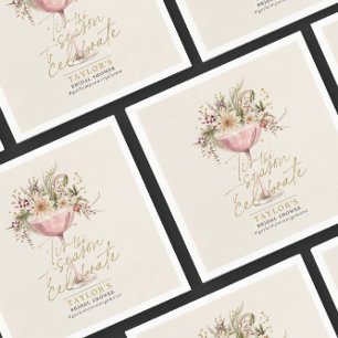 Tis the Season Winter Bridal Shower Napkin