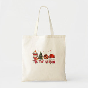 Tis the Season Xmas Christmas Basketball  Tote Bag
