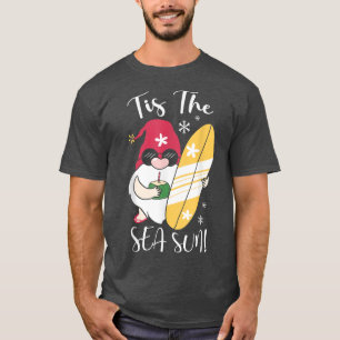Tis the Seasun funny santa surfboard for Sommer Ch T-Shirt