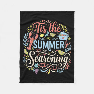 Tis The Summer Seasoning Lobster Seafood Boil Fleece Blanket