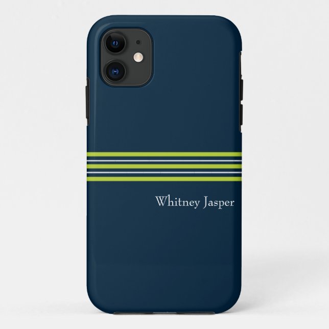 Tisbury - Navy Green White - iPhone 5 Case (Back)
