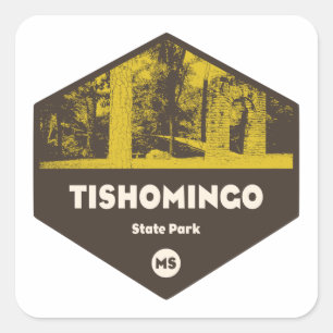 Tishomingo State Park Mississippi Square Sticker