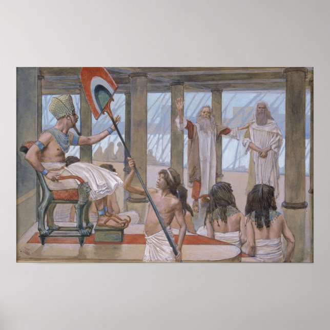 Tissot - Moses Speaks To Pharaoh 1896 Poster (Front)