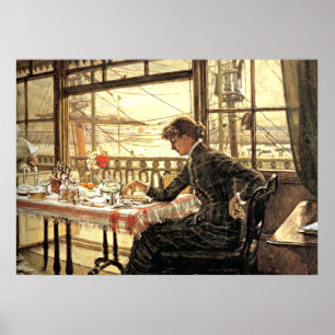 Tissot: Room Overlooking the Harbour Poster