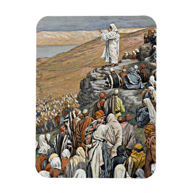 Tissot - The Sermon on the Mount Magnet (Vertical)