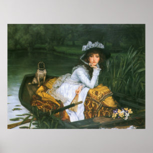 Tissot: Young Lady in a Boat Poster