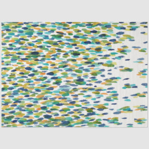 Tissue Blue Green Yellow Artist Painting Soft Wrap Paper