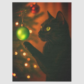 Tissue/Craft Paper of Christmas Cat